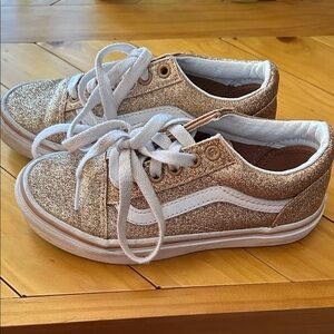 Vans Kids Sparkling Gold Sneakers